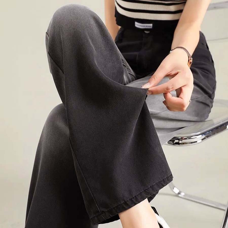ショッピングゴー shoppinggo デニムパンツ グラデーション チャコールグレー 美脚パンツ レディース デニム ジーンズ ハイウエスト ダンスパンツ 長ズボン おしゃれ スリム 美脚効果 （ブラック） ブラック