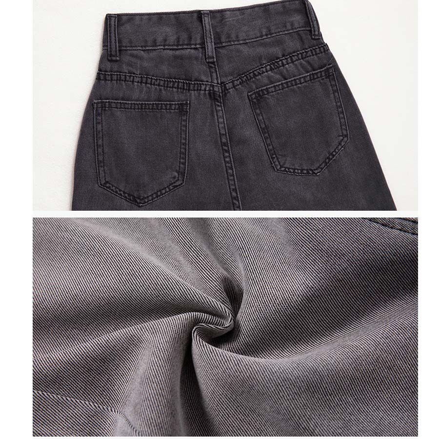 ショッピングゴー shoppinggo デニムパンツ グラデーション チャコールグレー 美脚パンツ レディース デニム ジーンズ ハイウエスト ダンスパンツ 長ズボン おしゃれ スリム 美脚効果 （ブラック） ブラック