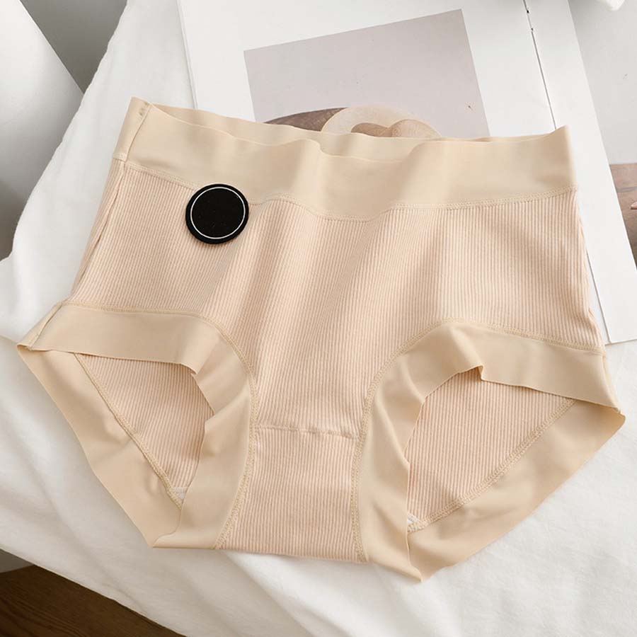 ショッピングゴー shoppinggo ショーツ かわいい ハイウエスト 無地 プレーンショーツ 下着 女性 パンツ パンティ レース スダンダードショーツ 伸縮性 フィット感 【返品不可商品】 （ベージュ01） ベージュ01