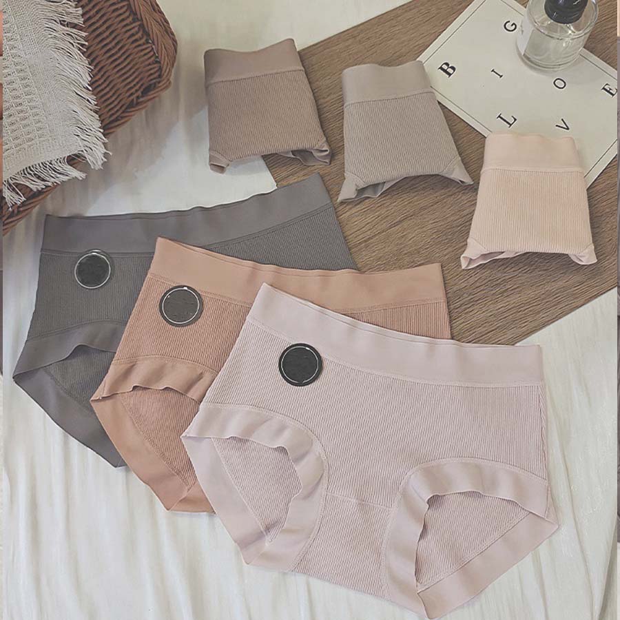 ショッピングゴー shoppinggo ショーツ かわいい ハイウエスト 無地 プレーンショーツ 下着 女性 パンツ パンティ レース スダンダードショーツ 伸縮性 フィット感 【返品不可商品】 （ベージュ01） ベージュ01