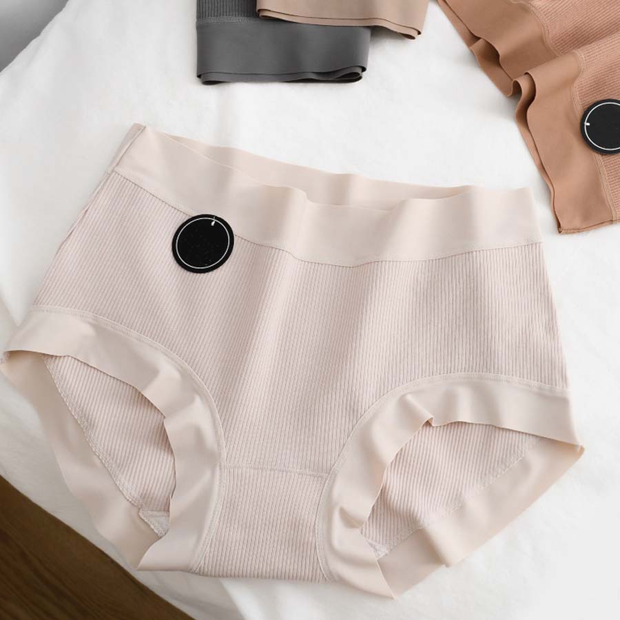 ショッピングゴー shoppinggo ショーツ かわいい ハイウエスト 無地 プレーンショーツ 下着 女性 パンツ パンティ レース スダンダードショーツ 伸縮性 フィット感 【返品不可商品】 （ベージュ01） ベージュ01