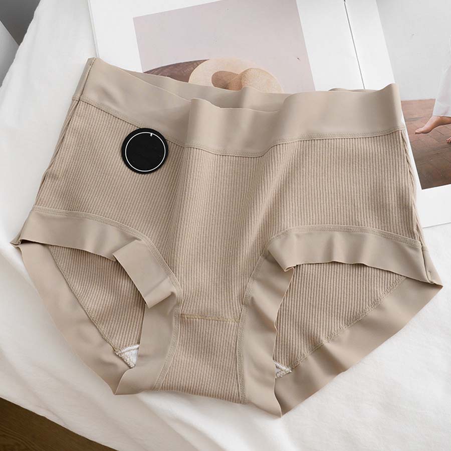 ショッピングゴー shoppinggo ショーツ かわいい ハイウエスト 無地 プレーンショーツ 下着 女性 パンツ パンティ レース スダンダードショーツ 伸縮性 フィット感 【返品不可商品】 （カーキ） カーキ