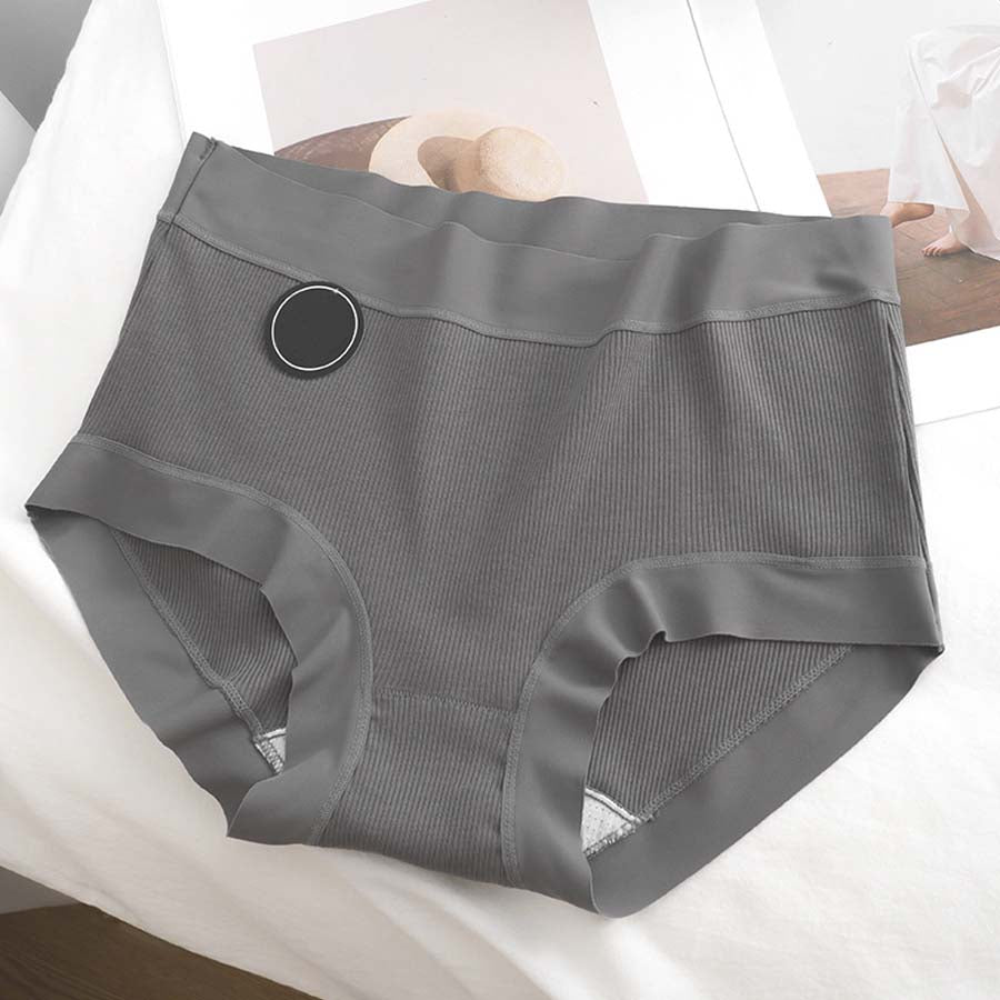 ショッピングゴー shoppinggo ショーツ かわいい ハイウエスト 無地 プレーンショーツ 下着 女性 パンツ パンティ レース スダンダードショーツ 伸縮性 フィット感 【返品不可商品】 （グレー） グレー