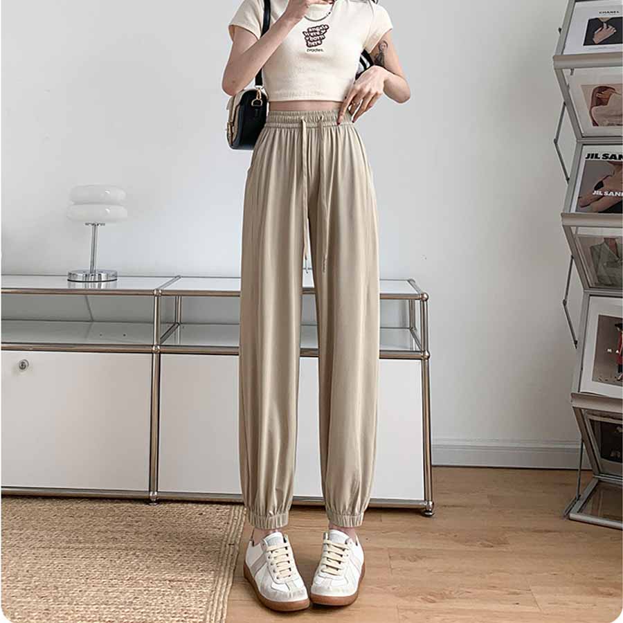 ショッピングゴー shoppinggo スウェットパンツ レディース パンツ ジョガーパンツ  カジュアル スポーツ ワイドパンツ ボトムス ジャージ スポーツ （ベージュ） ベージュ