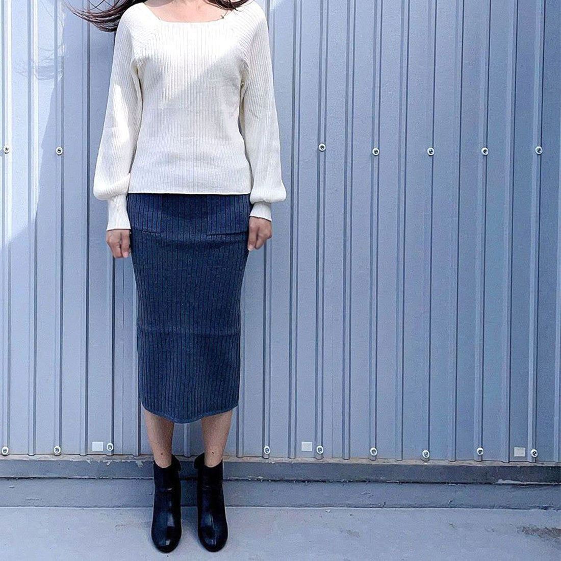 ショッピングゴー shoppinggo ニット トップス レディース韓国ファッション 長袖 ニット シンプル 通勤 オフィス （ブラック） ブラック