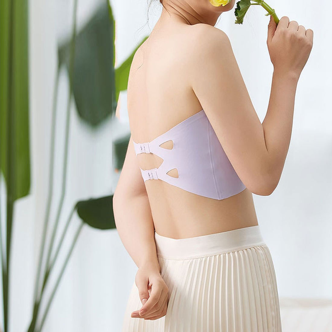 ショッピングゴー shoppinggo 夏服 ブラトップ カップ付きキャミソール チューブトップブラ  セクシー パット付 インナー 韓国ファッション