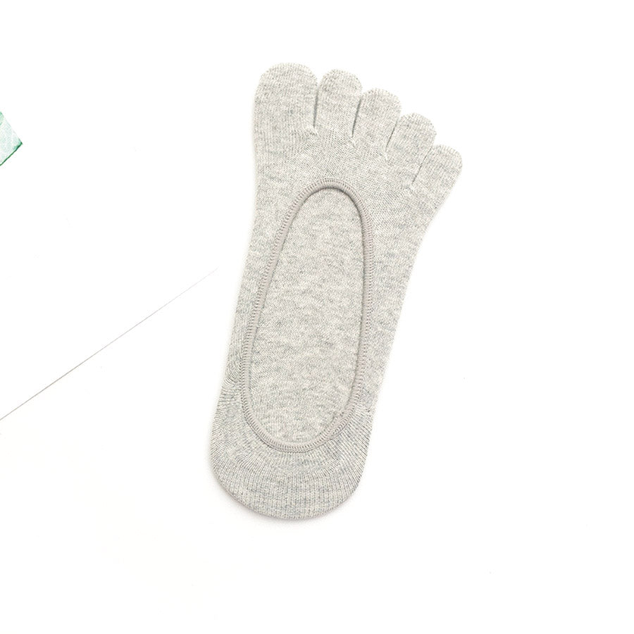Shoppinggo shoppinggo 5-toe socks, plain socks for women, anti-odor, foot covers, shallow fit