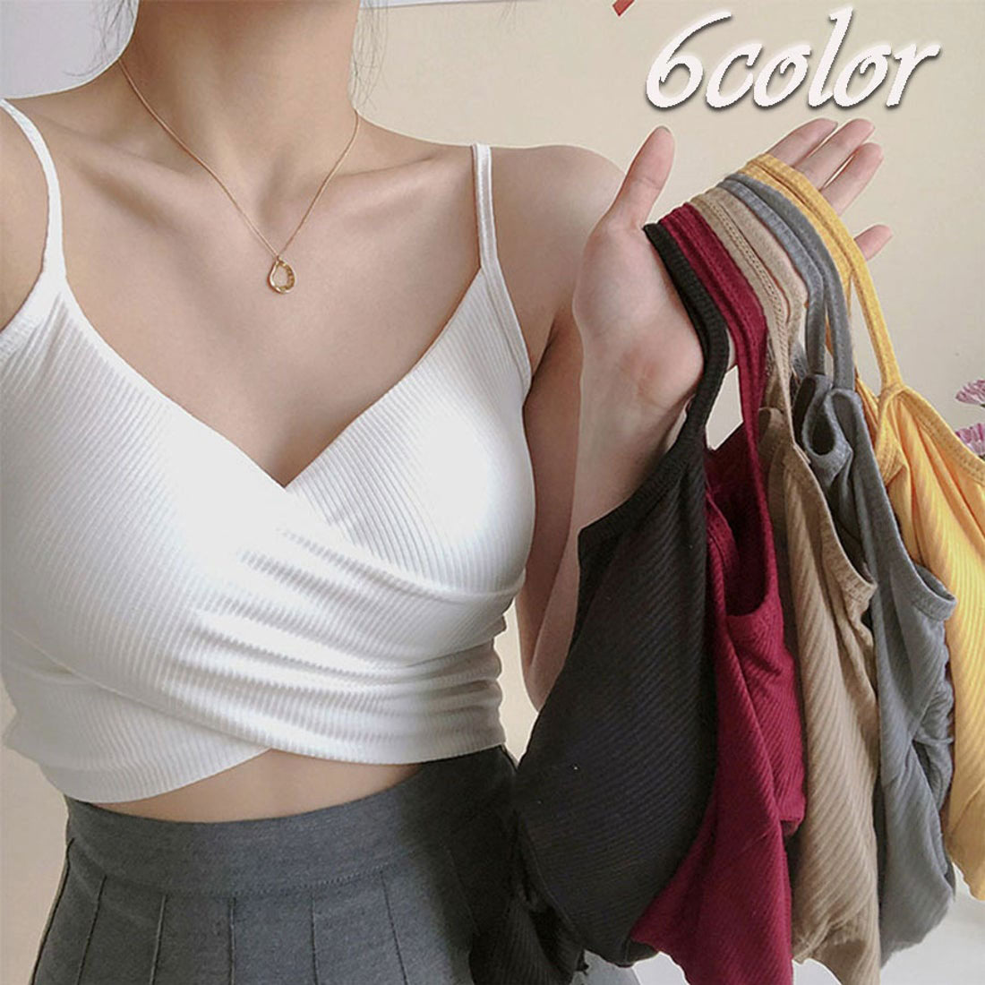 ショッピングゴー shoppinggo 夏服 カップ付きキャミソール キャミタンクトップ ブラ 白 黒 パット付 見せブラトップ ブラカバー ブラトップ 背中見せブラ （ホワイト） ホワイト