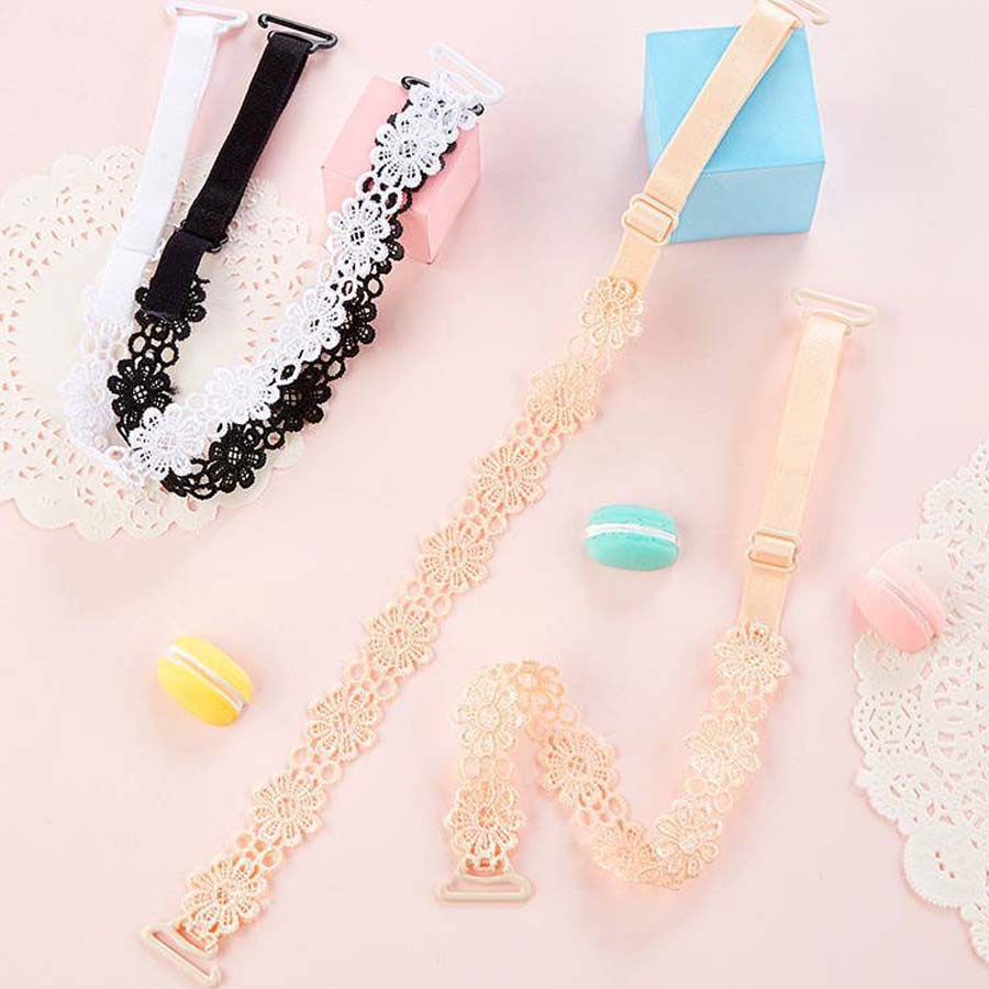 Shoppinggo shoppinggo Bra strap Floral pattern Bra strap Innerwear Underwear Show-off bra Shoulder strap Replacement strap