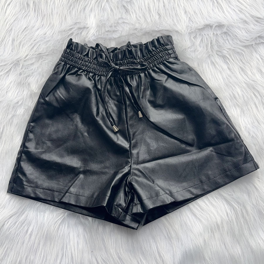 ショッピングゴー shoppinggo ボードショートパンツ レディース フェイクレザーショートパンツ レザーパンツ 短パン ショーパン 革 ボトムス