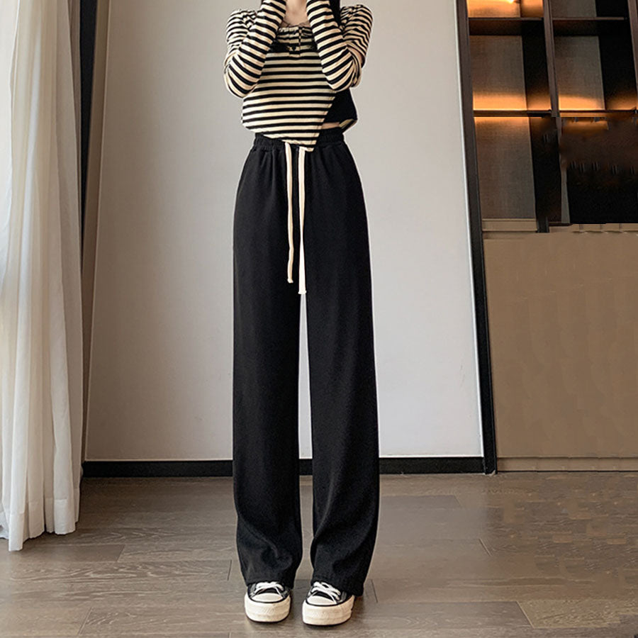 ショッピングゴー shoppinggo ワイドパンツ サマーパンツ ストレート ウエストゴム パンツ ズボン ゆったり リラックスパンツ ボトムス ガウチョパンツ