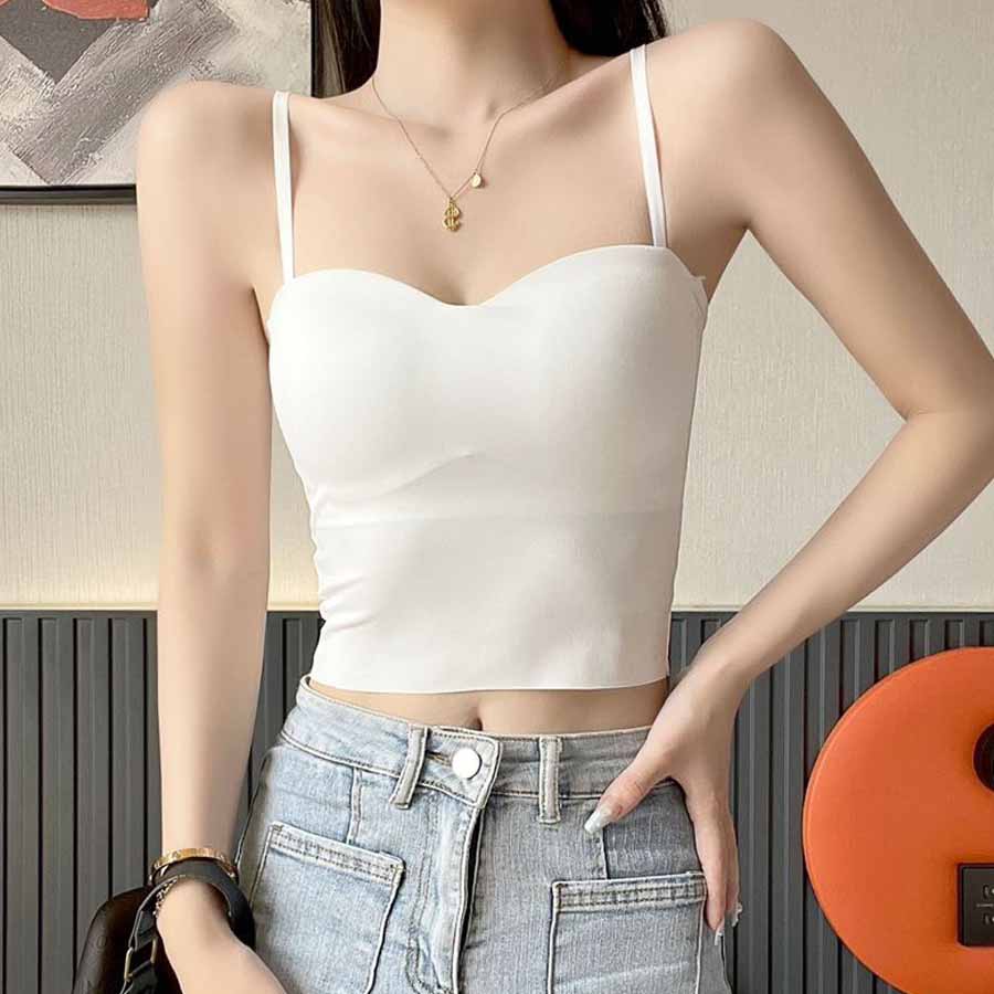 ショッピングゴー shoppinggo 背中あき キャミソール ショート丈 カップ付 キャミタンクトップ ブラ 白 黒 パット付 バックオープン 結婚式 見せブラトップ ブラカバー