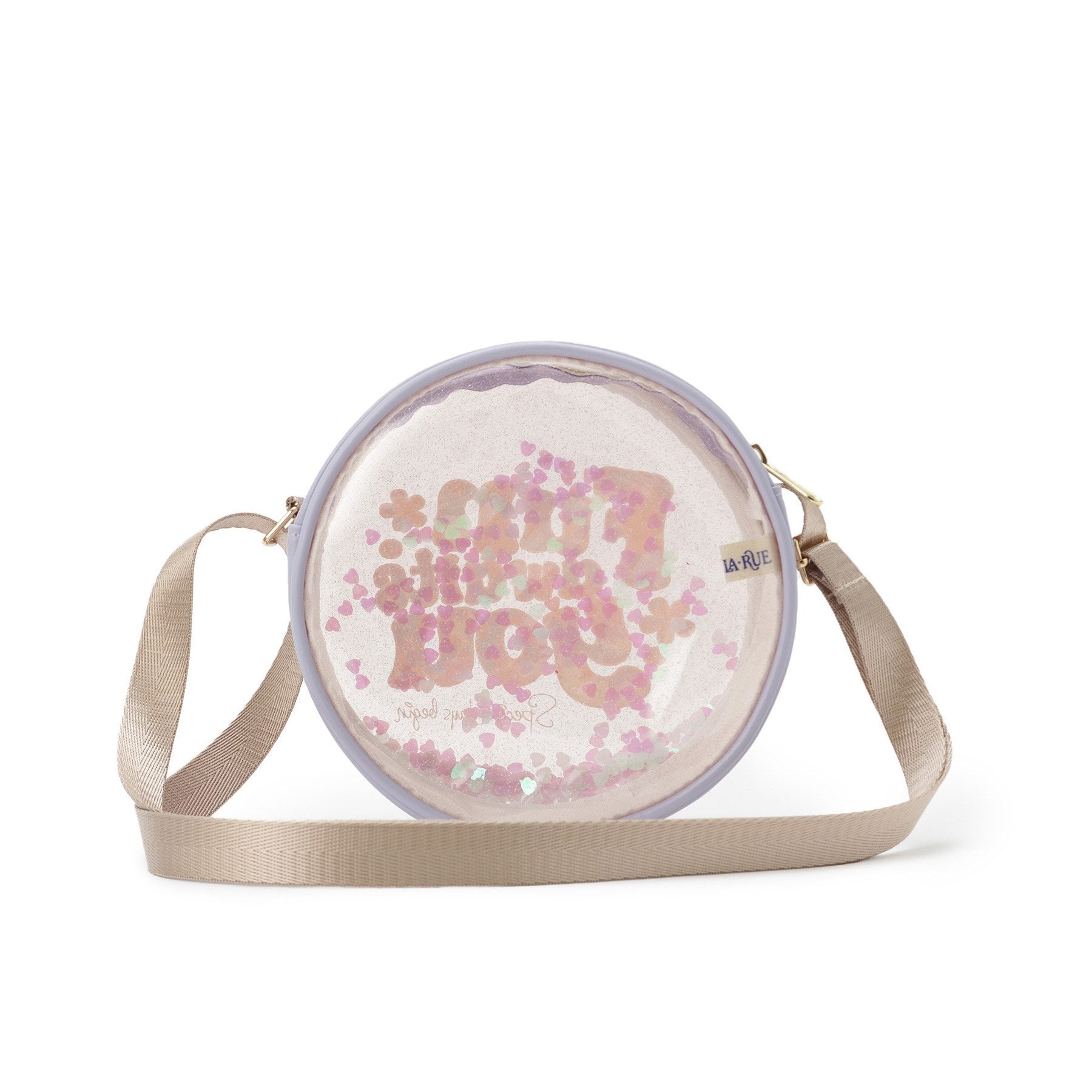シューラルー キッズ SHOO・LA・RUE／Kids PVCラウンドポシェット （サックスブルー(090)） サックスブルー(090)