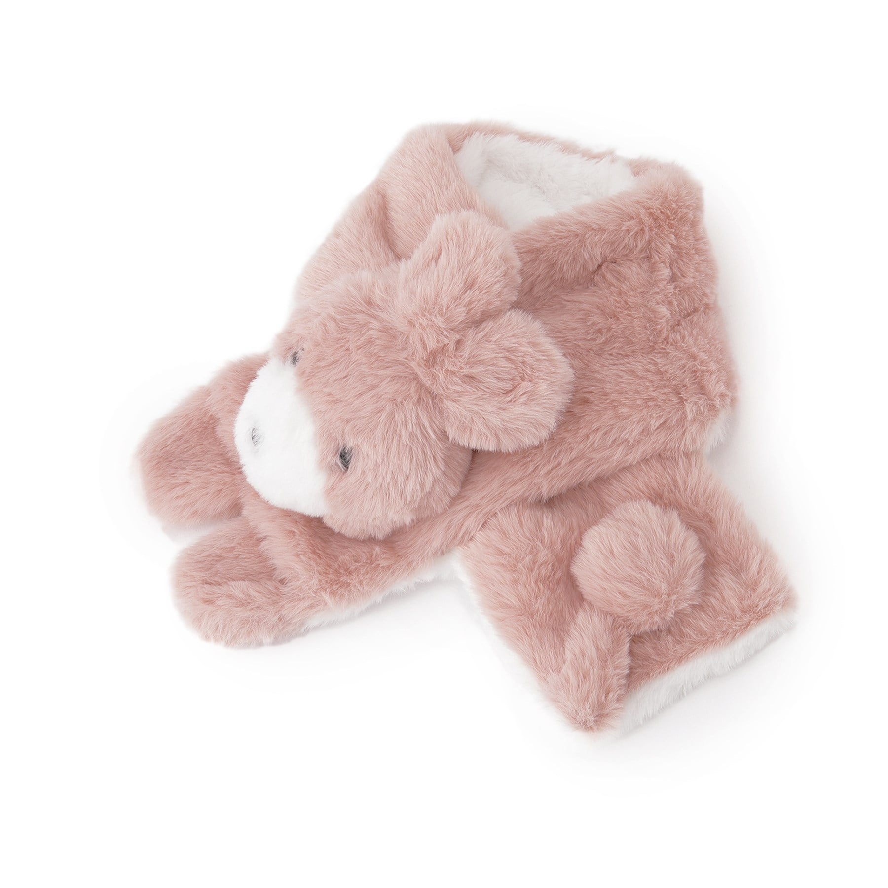 シューラルー キッズ SHOO・LA・RUE／Kids フェイクファーぬいぐるみマフラー,ライトピンク(070)