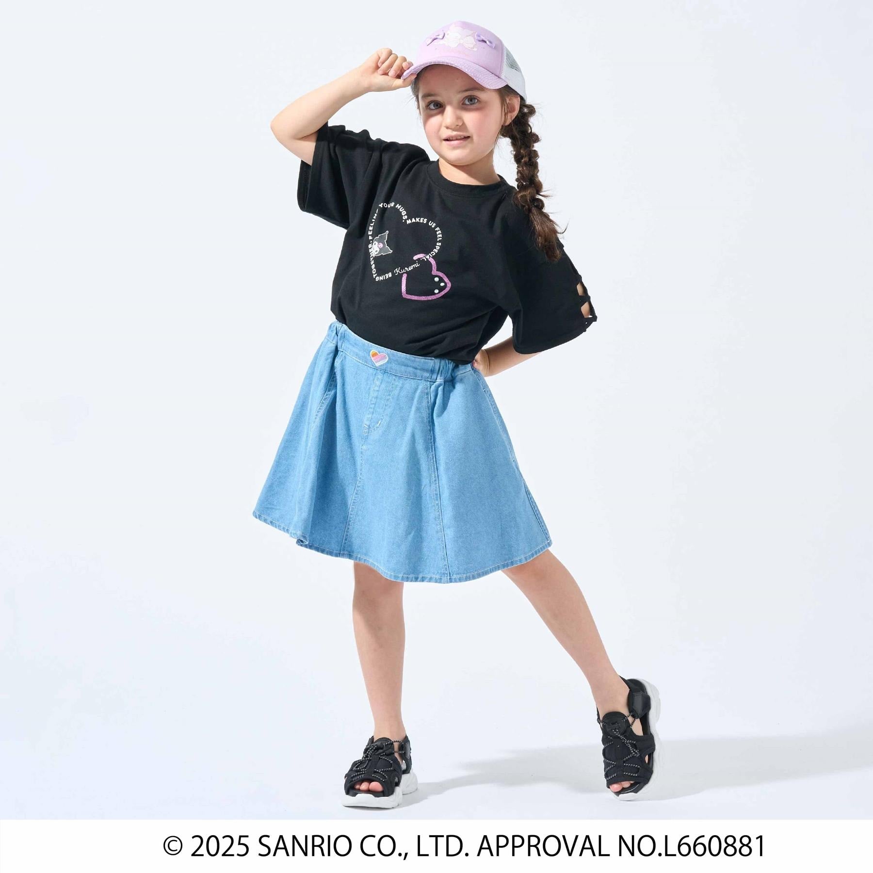 シューラルー キッズ SHOO・LA・RUE／Kids 【サンリオキャラクターズ】リボンキャップ （サックスブルー(090)） サックスブルー(090)