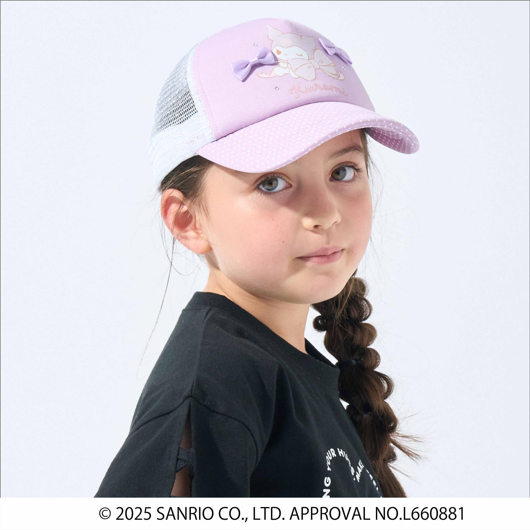 シューラルー キッズ SHOO・LA・RUE／Kids 【サンリオキャラクターズ】リボンキャップ （サックスブルー(090)） サックスブルー(090)