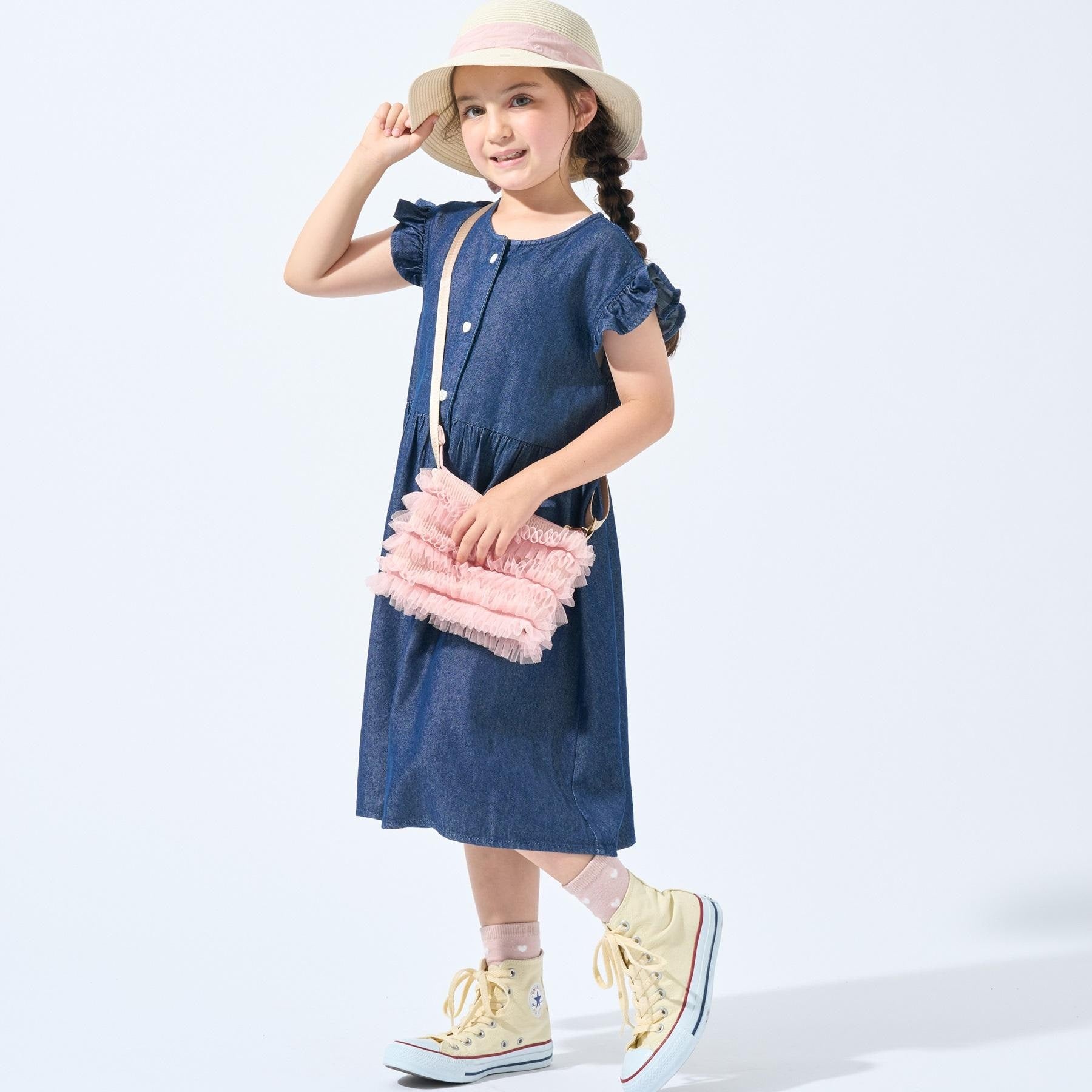 シューラルー キッズ SHOO・LA・RUE／Kids リボンブレードハット （ベージュ(052)） ベージュ(052)