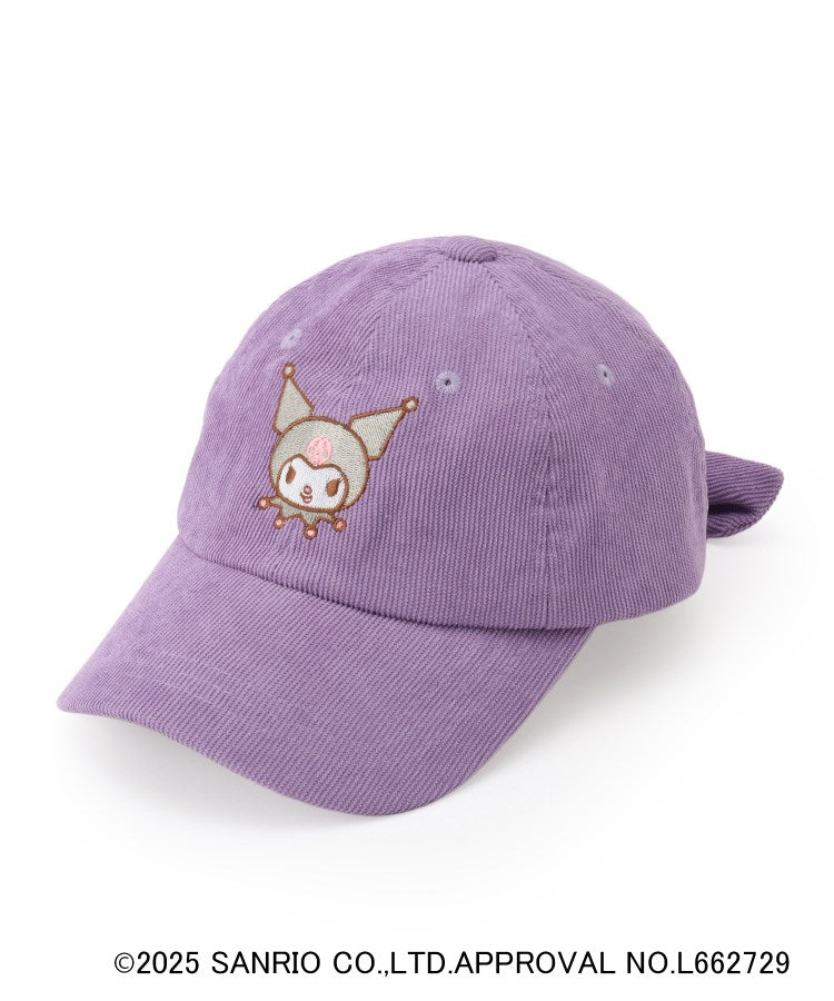 シューラルー キッズ SHOO・LA・RUE／Kids 【サンリオ】コーデュロイキャップ （ラベンダー(080)） ラベンダー(080)