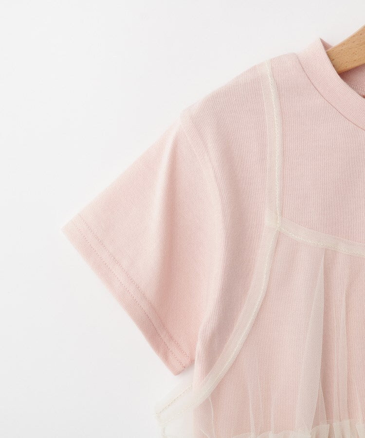 シューラルー キッズ SHOO・LA・RUE／Kids 【100ー120cm】チュールキャミTシャツ （ライトピンク(070)） ライトピンク(070)