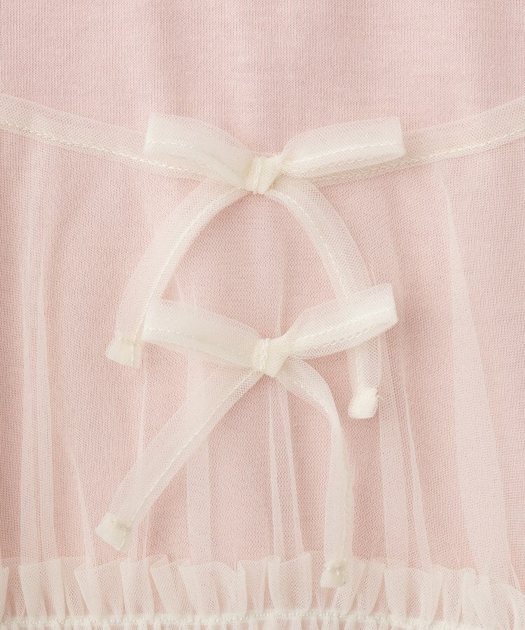 シューラルー キッズ SHOO・LA・RUE／Kids 【100ー120cm】チュールキャミTシャツ （ライトピンク(070)） ライトピンク(070)