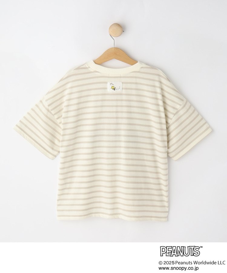 シューラルー キッズ SHOO・LA・RUE／Kids 【PEANUTS】ボーダーTシャツ （ブラック(319)） ブラック(319)