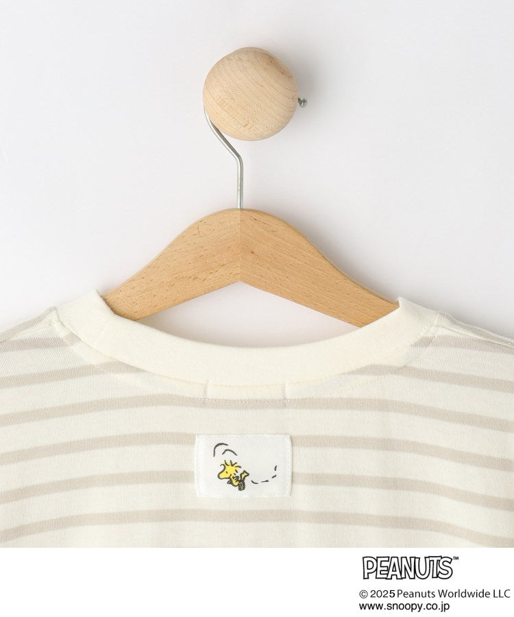 シューラルー キッズ SHOO・LA・RUE／Kids 【PEANUTS】ボーダーTシャツ （ブラック(319)） ブラック(319)
