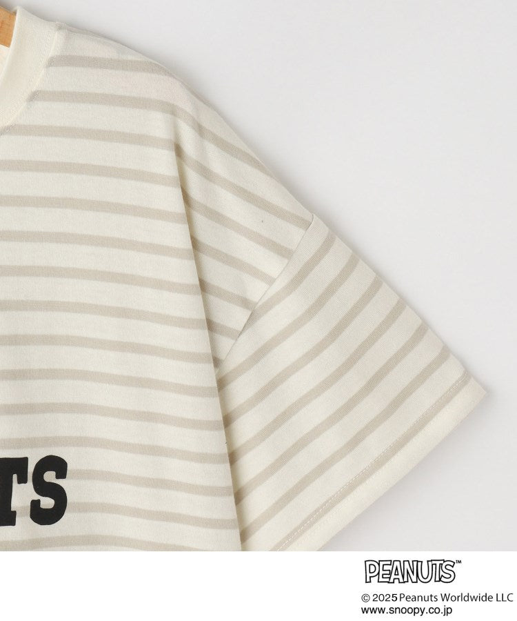 シューラルー キッズ SHOO・LA・RUE／Kids 【PEANUTS】ボーダーTシャツ （ブラック(319)） ブラック(319)