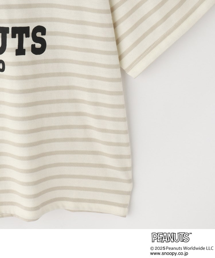シューラルー キッズ SHOO・LA・RUE／Kids 【PEANUTS】ボーダーTシャツ （ブラック(319)） ブラック(319)