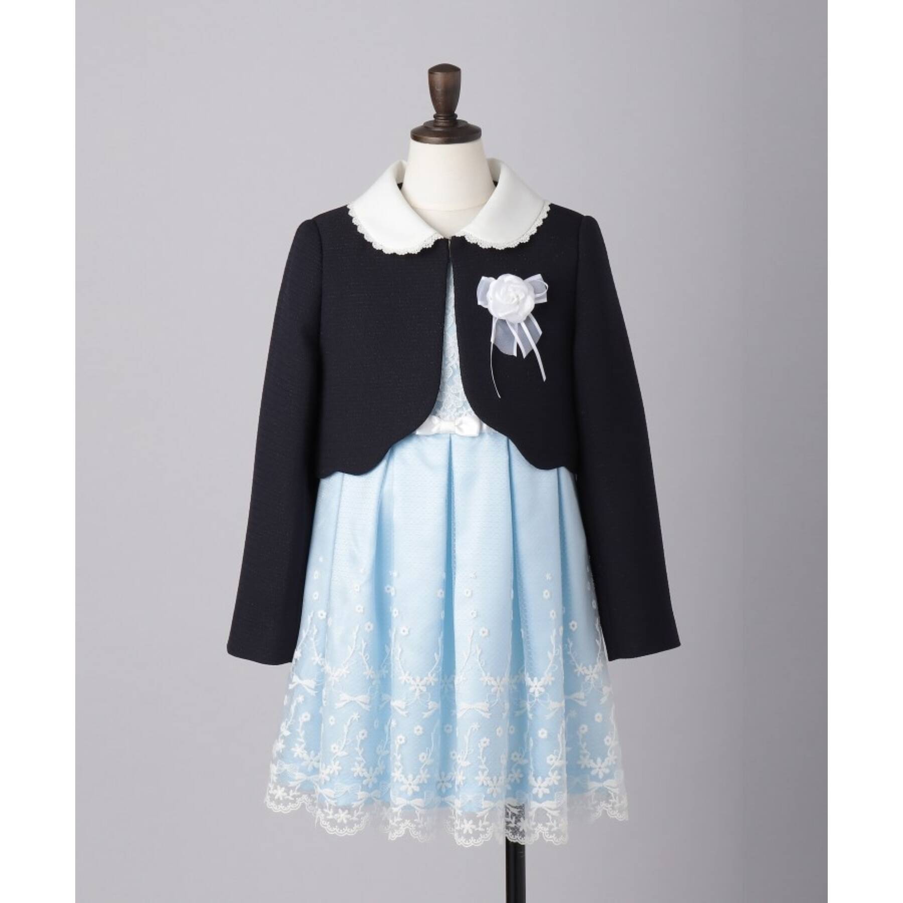シューラルー キッズ SHOO･LA･RUE/Kids 【110-130cm/3点セット/セレモニー/入卒】レースワンピース