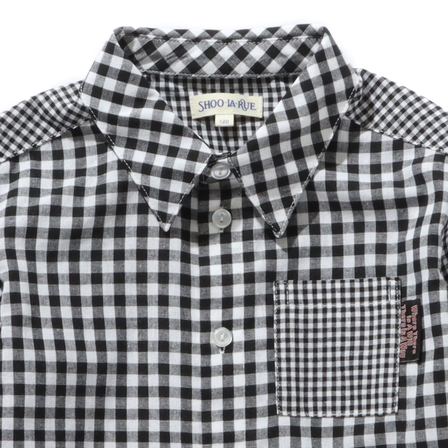 シューラルー キッズ SHOO･LA･RUE/Kids 【110-140cm/プチセレ】蝶ネクタイ付きシャツ