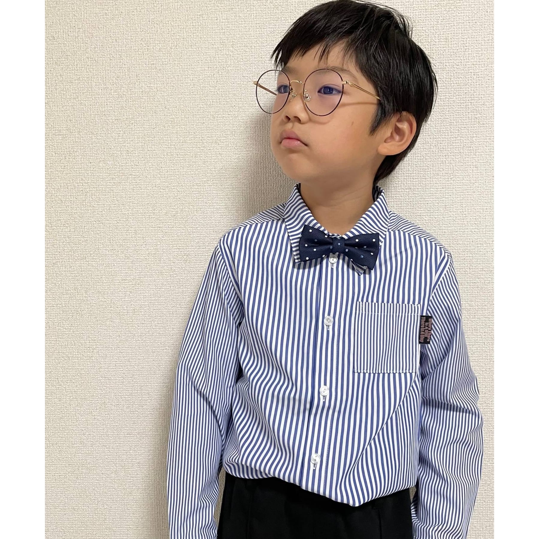 シューラルー キッズ SHOO･LA･RUE/Kids 【110-140cm/プチセレ】蝶ネクタイ付きシャツ