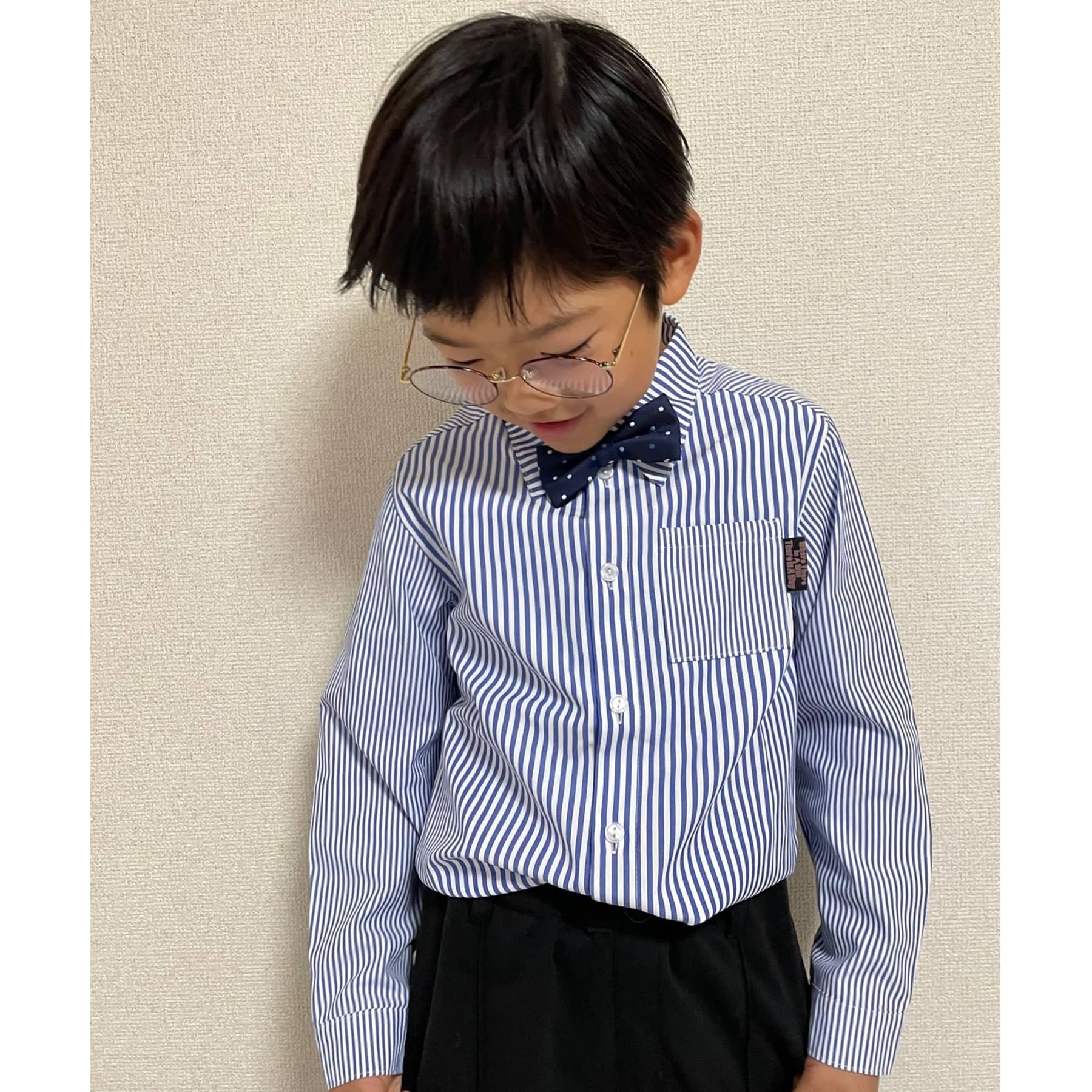 シューラルー キッズ SHOO･LA･RUE/Kids 【110-140cm/プチセレ】蝶ネクタイ付きシャツ