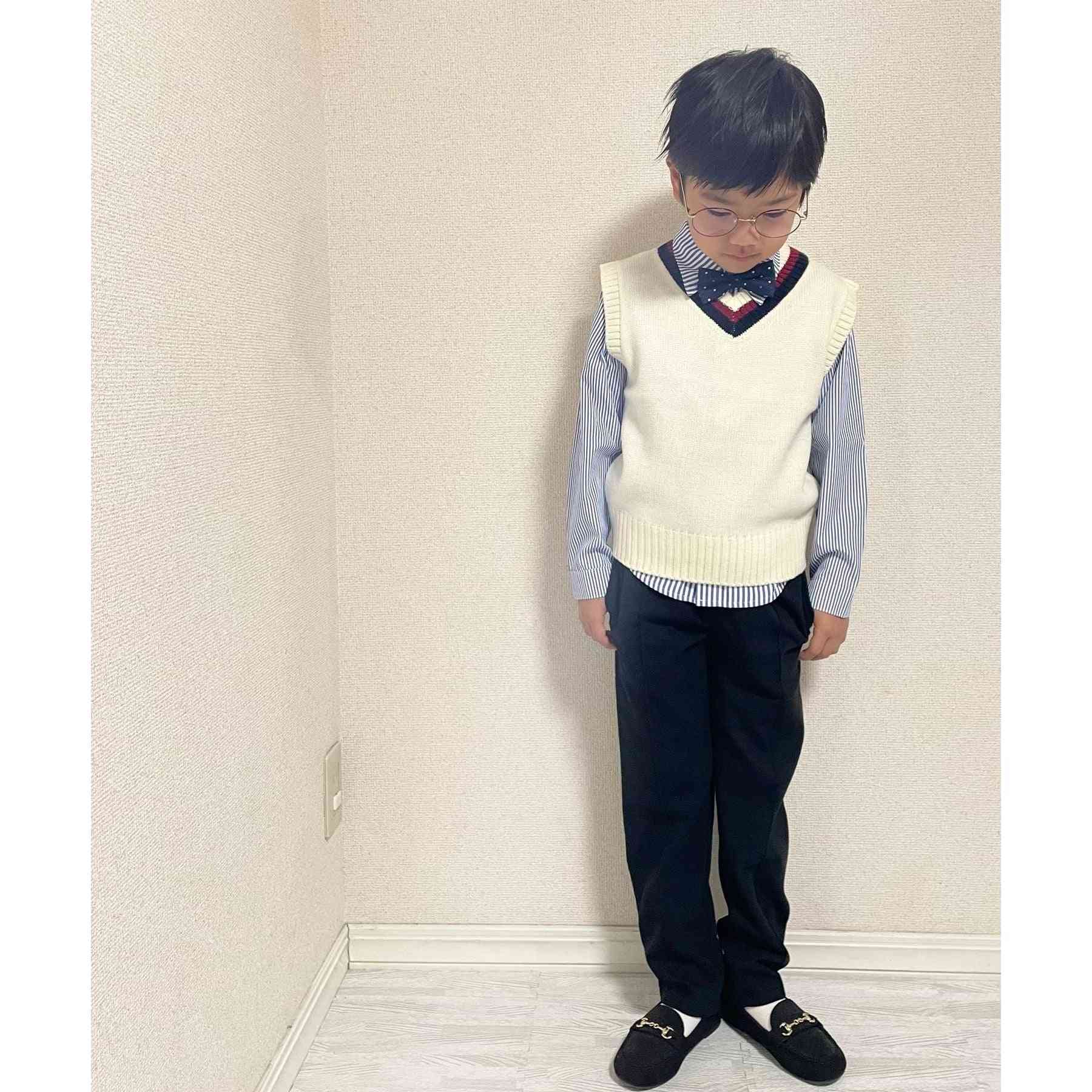シューラルー キッズ SHOO･LA･RUE/Kids 【110-140cm/プチセレ】蝶ネクタイ付きシャツ