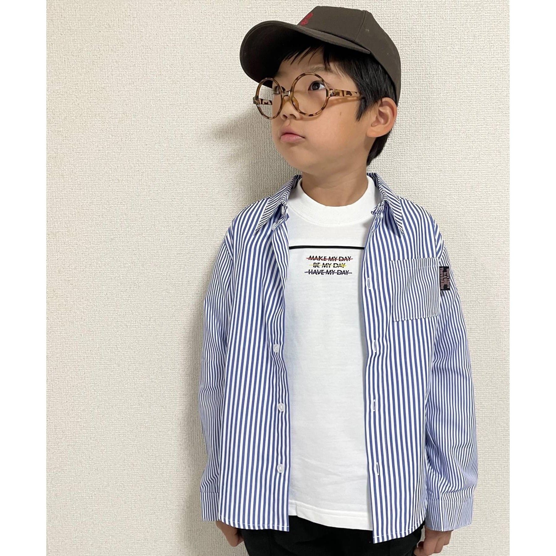 シューラルー キッズ SHOO･LA･RUE/Kids 【110-140cm/プチセレ】蝶ネクタイ付きシャツ