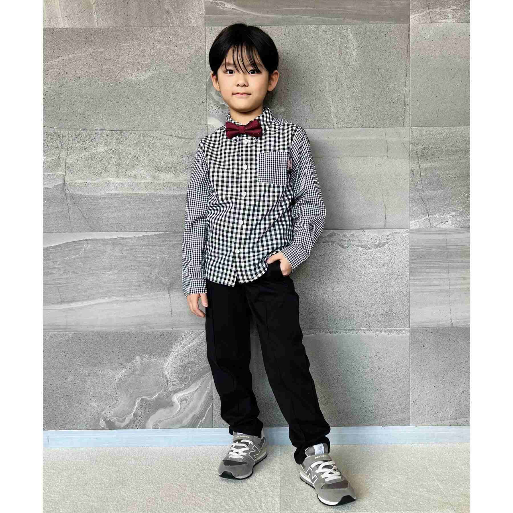 シューラルー キッズ SHOO･LA･RUE/Kids 【110-140cm/プチセレ】蝶ネクタイ付きシャツ