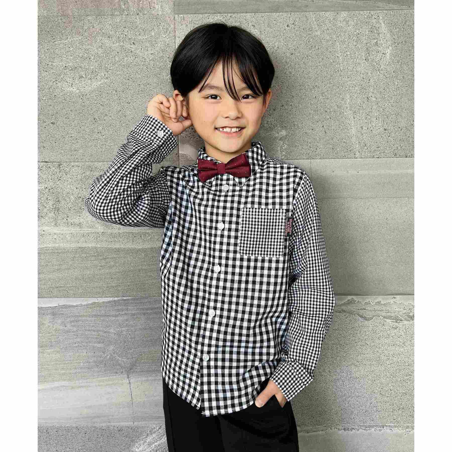 シューラルー キッズ SHOO･LA･RUE/Kids 【110-140cm/プチセレ】蝶ネクタイ付きシャツ