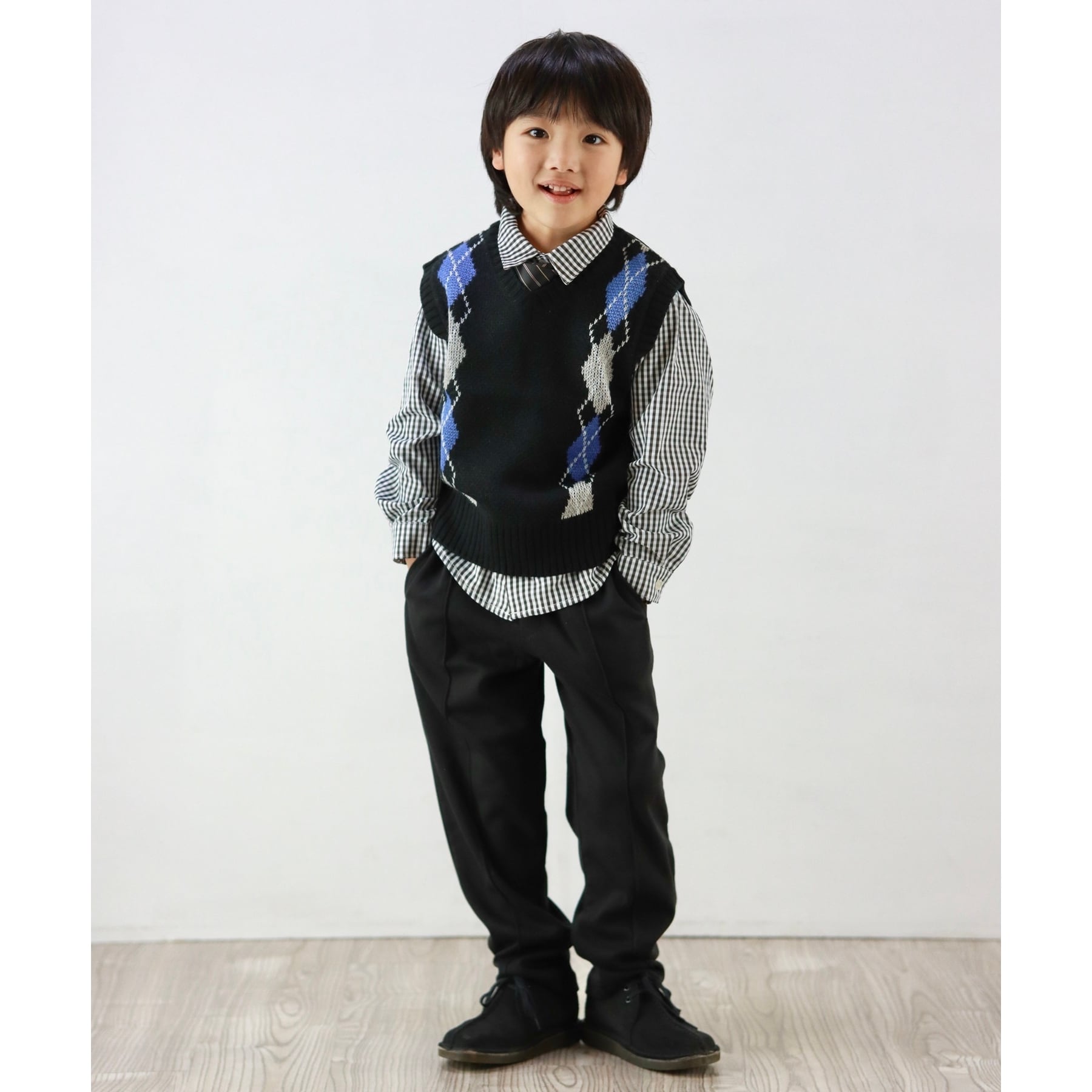 シューラルー キッズ SHOO･LA･RUE/Kids 【110-140cm/プチセレ】蝶ネクタイ付きシャツ