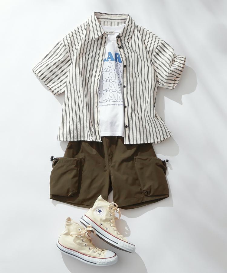 シューラルー キッズ SHOO･LA･RUE／Kids 【100-150cm】プリントロゴTシャツ （ホワイト(001)） ホワイト(001)