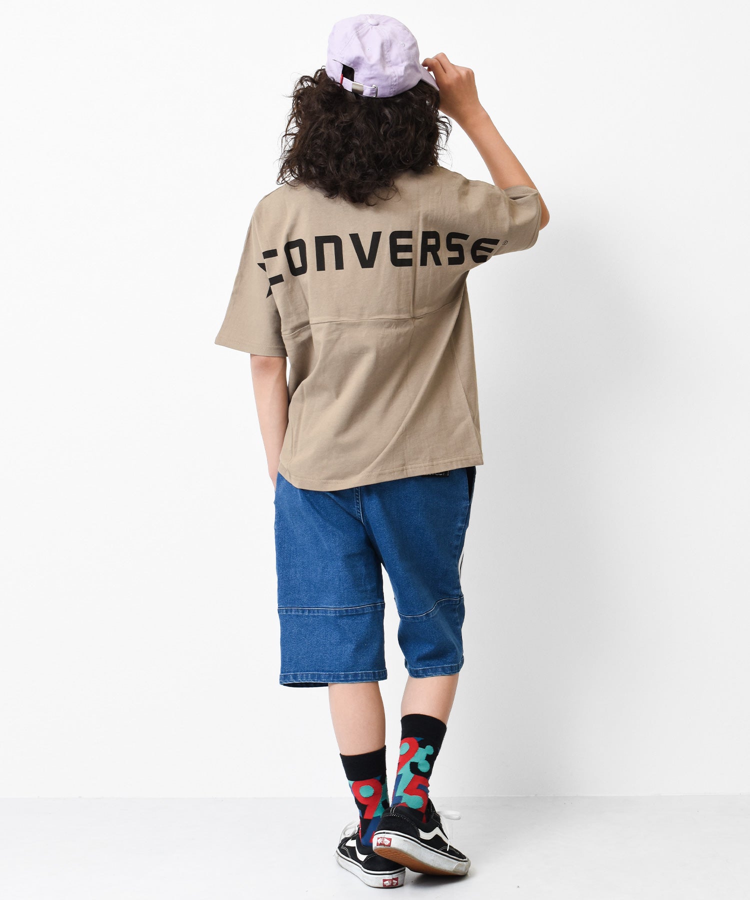 ラット エフェクト RAT EFFECT CONVERSE別注ドルマンスリーブバックロゴTシャツ （ライトグレー） ライトグレー