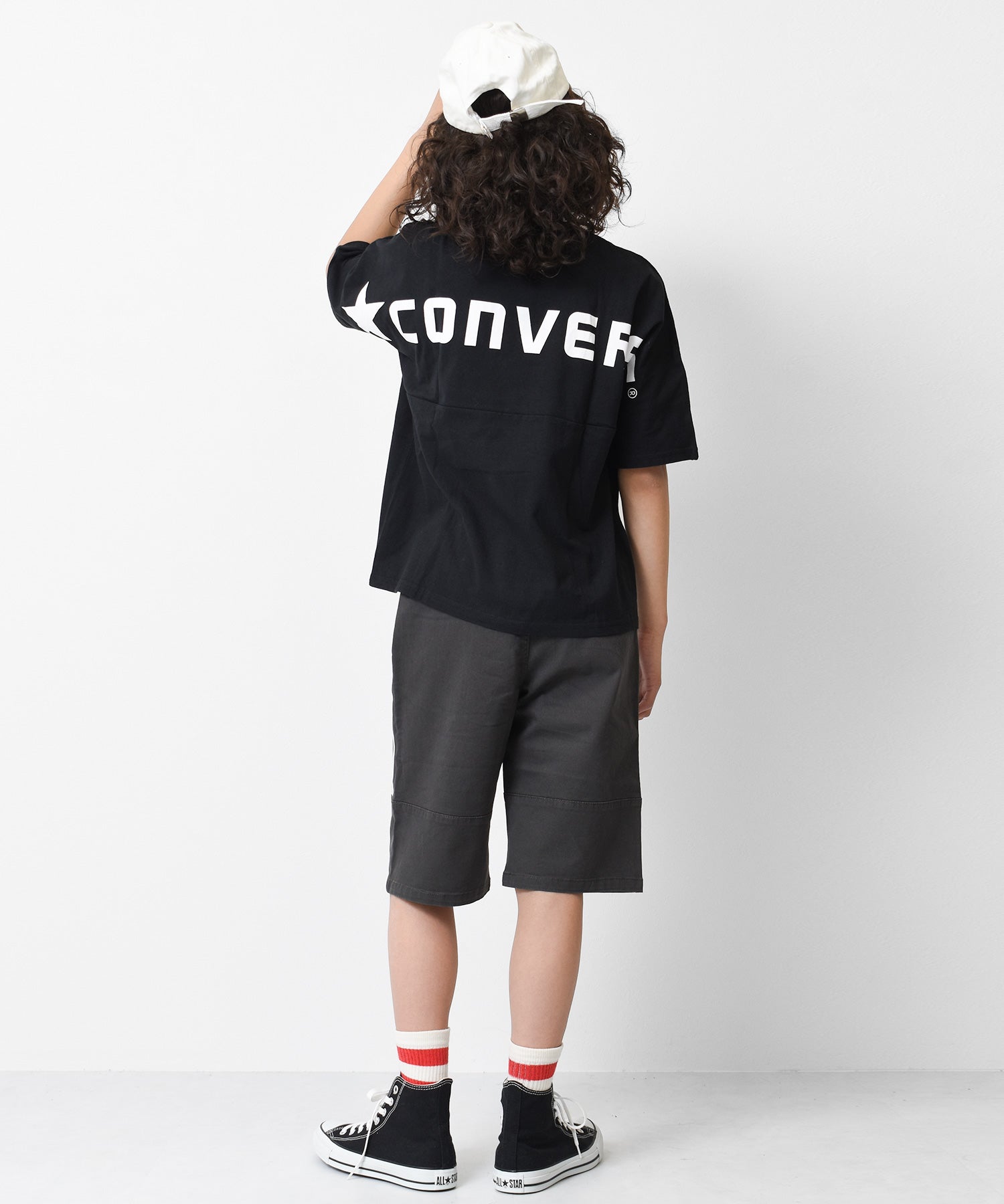 ラット エフェクト RAT EFFECT CONVERSE別注ドルマンスリーブバックロゴTシャツ （ライトグレー） ライトグレー
