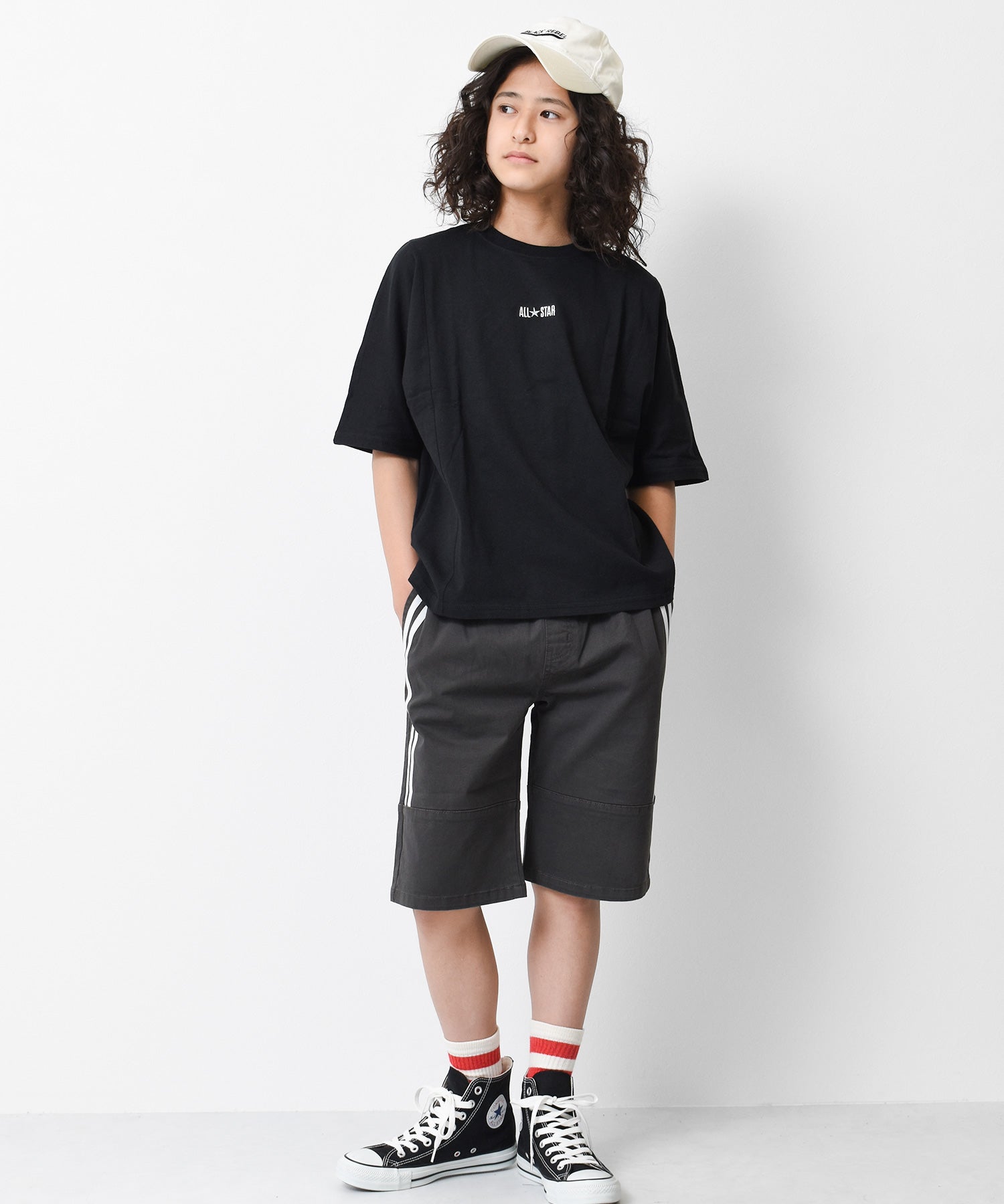 ラット エフェクト RAT EFFECT CONVERSE別注ドルマンスリーブバックロゴTシャツ （ライトグレー） ライトグレー