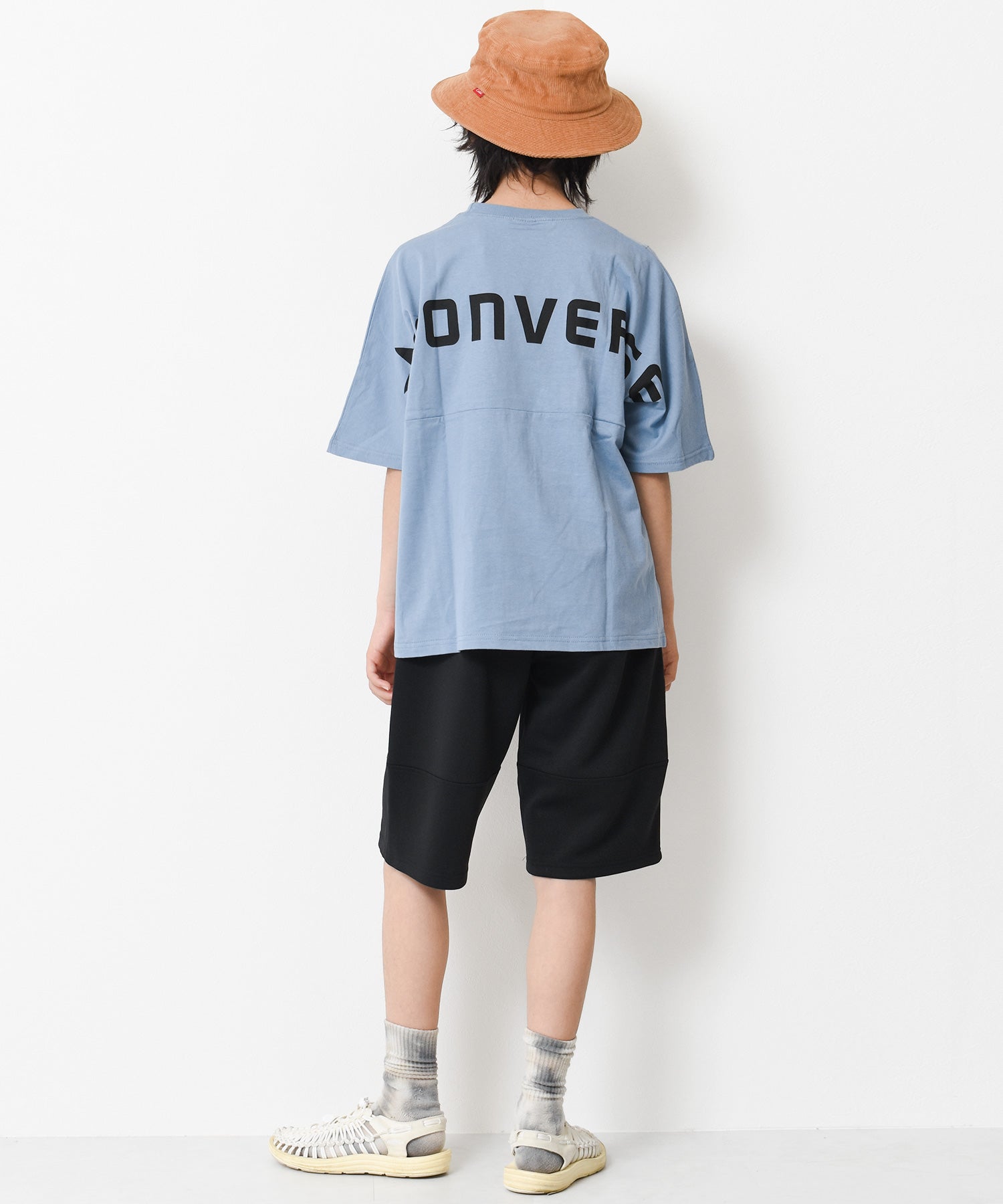 ラット エフェクト RAT EFFECT CONVERSE別注ドルマンスリーブバックロゴTシャツ （ライトグレー） ライトグレー
