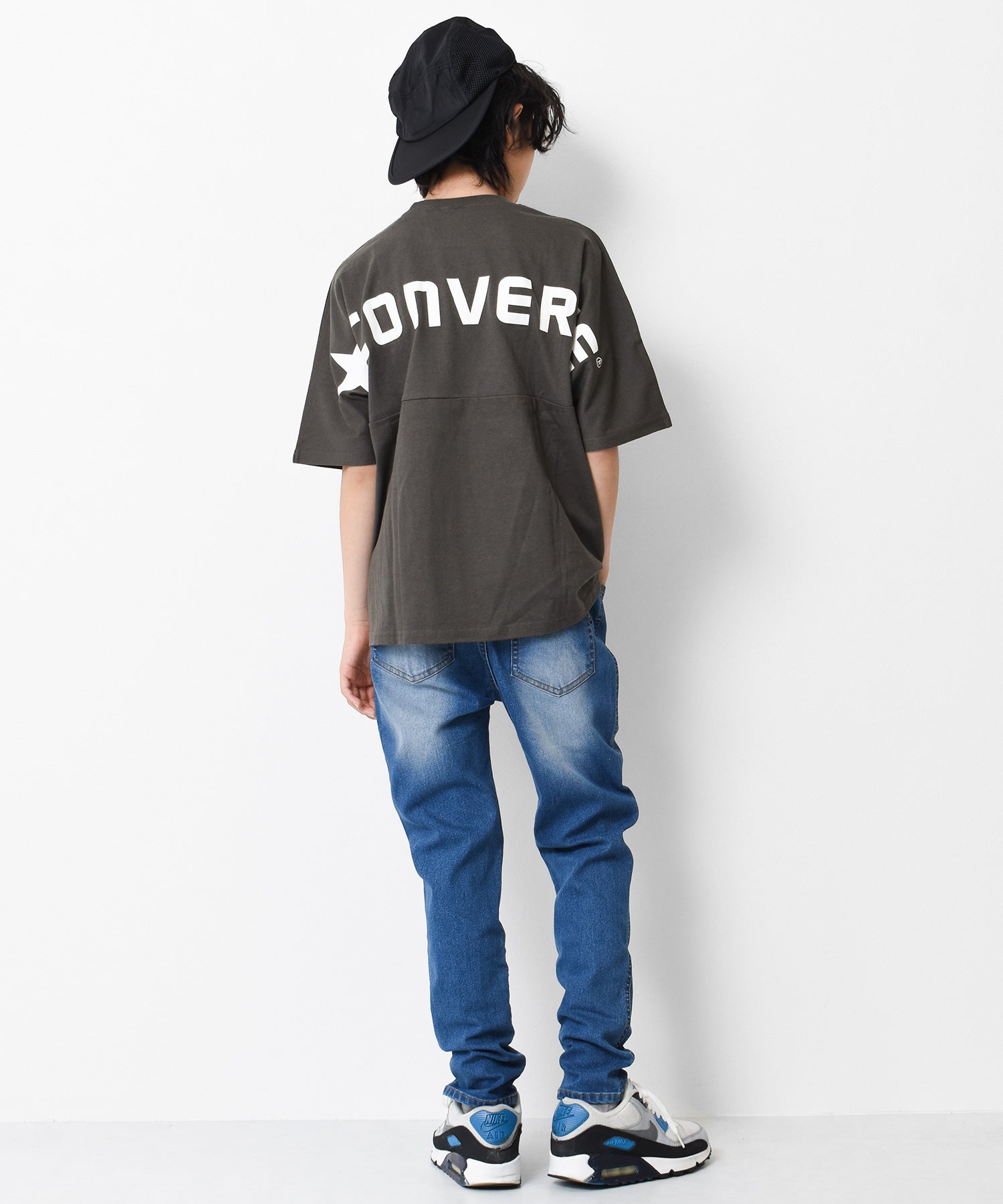 ラット エフェクト RAT EFFECT CONVERSE別注ドルマンスリーブバックロゴTシャツ （ライトグレー） ライトグレー