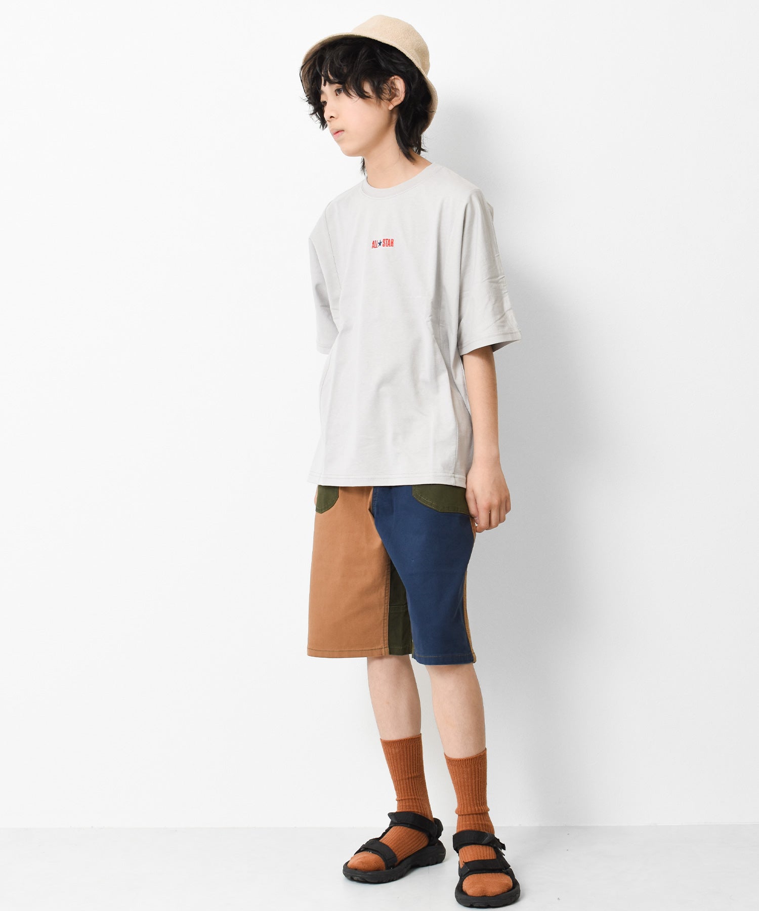 ラット エフェクト RAT EFFECT CONVERSE別注ドルマンスリーブバックロゴTシャツ （ライトグレー） ライトグレー