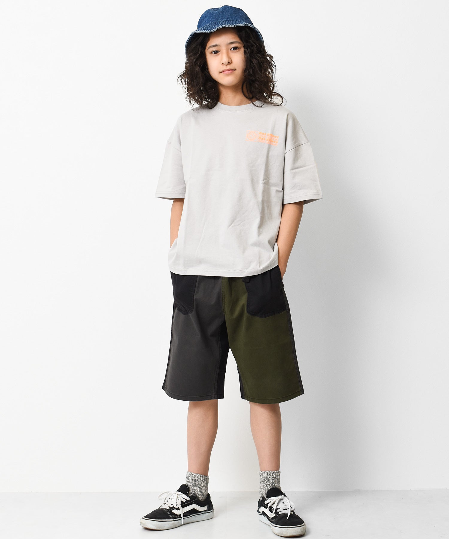 ラット エフェクト RAT EFFECT バックネオンロゴプリントビッグTシャツ （ライトグレー） ライトグレー