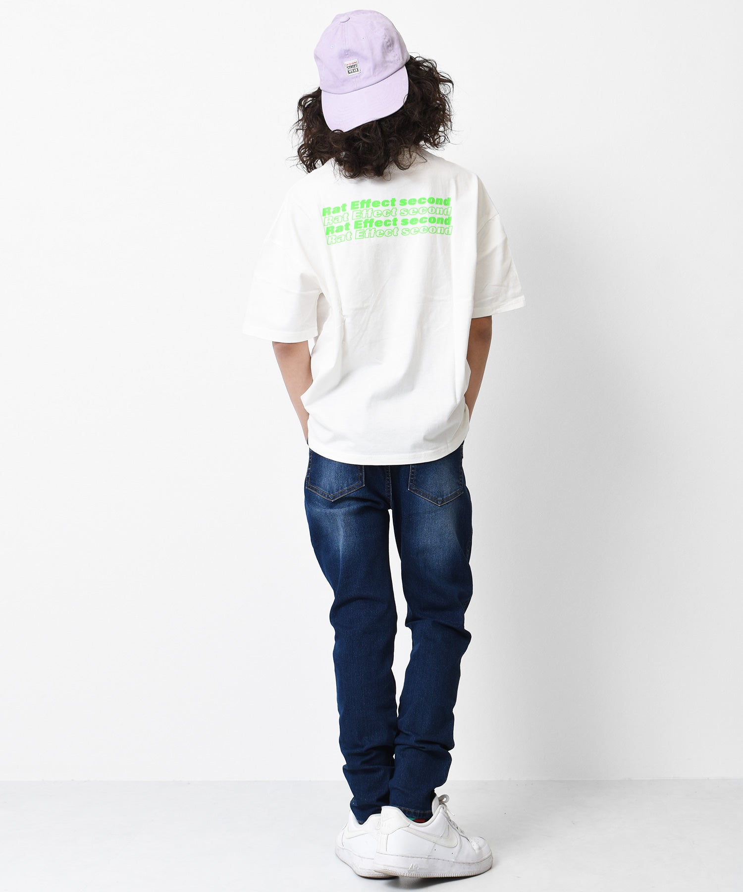 ラット エフェクト RAT EFFECT バックネオンロゴプリントビッグTシャツ （ライトグレー） ライトグレー