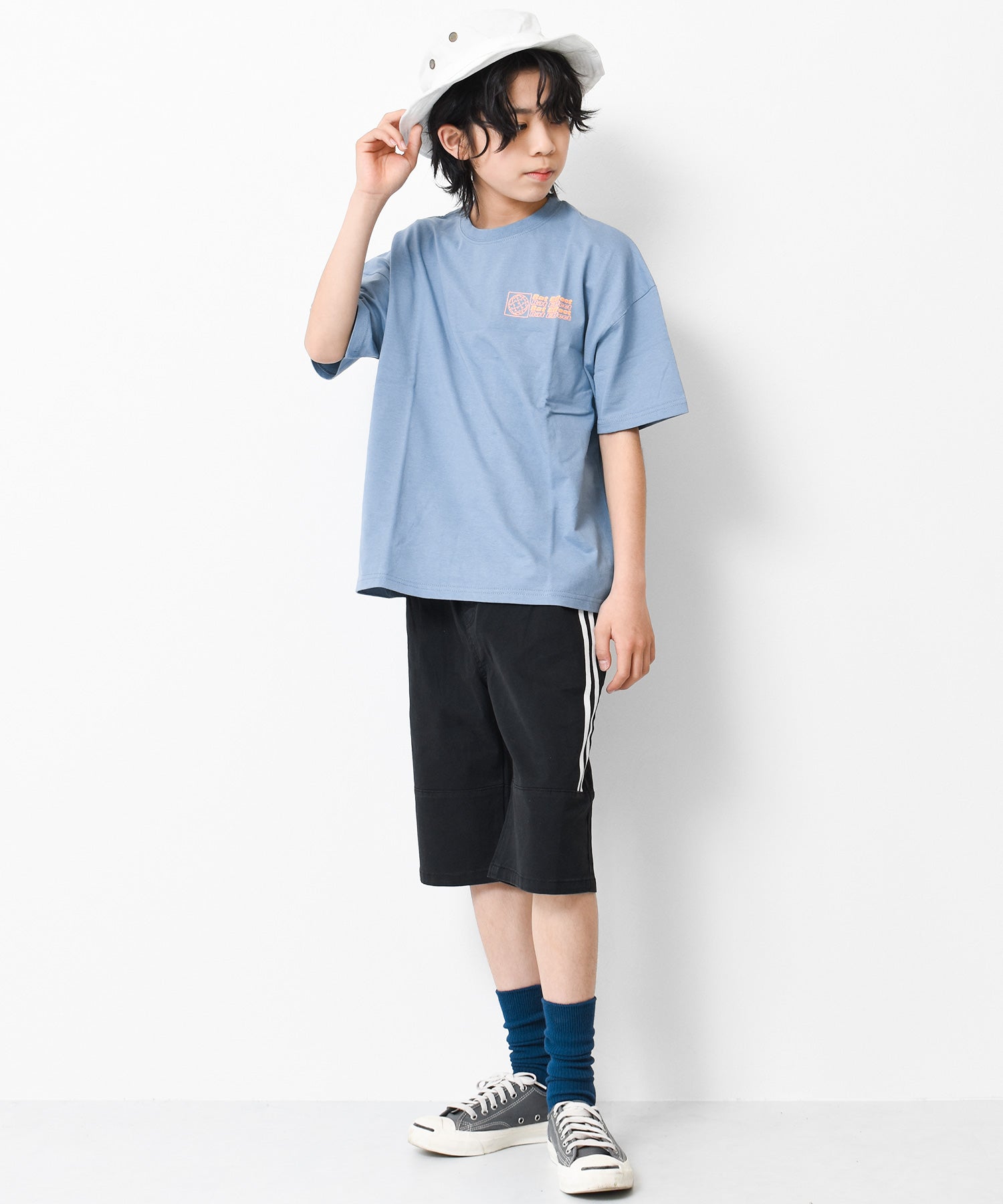 ラット エフェクト RAT EFFECT バックネオンロゴプリントビッグTシャツ （ライトグレー） ライトグレー