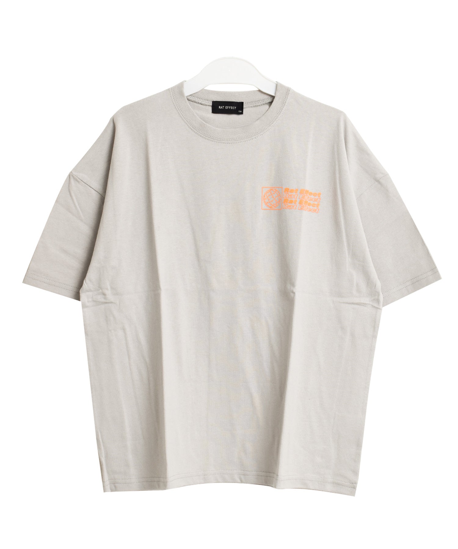 ラット エフェクト RAT EFFECT バックネオンロゴプリントビッグTシャツ （ライトグレー） ライトグレー