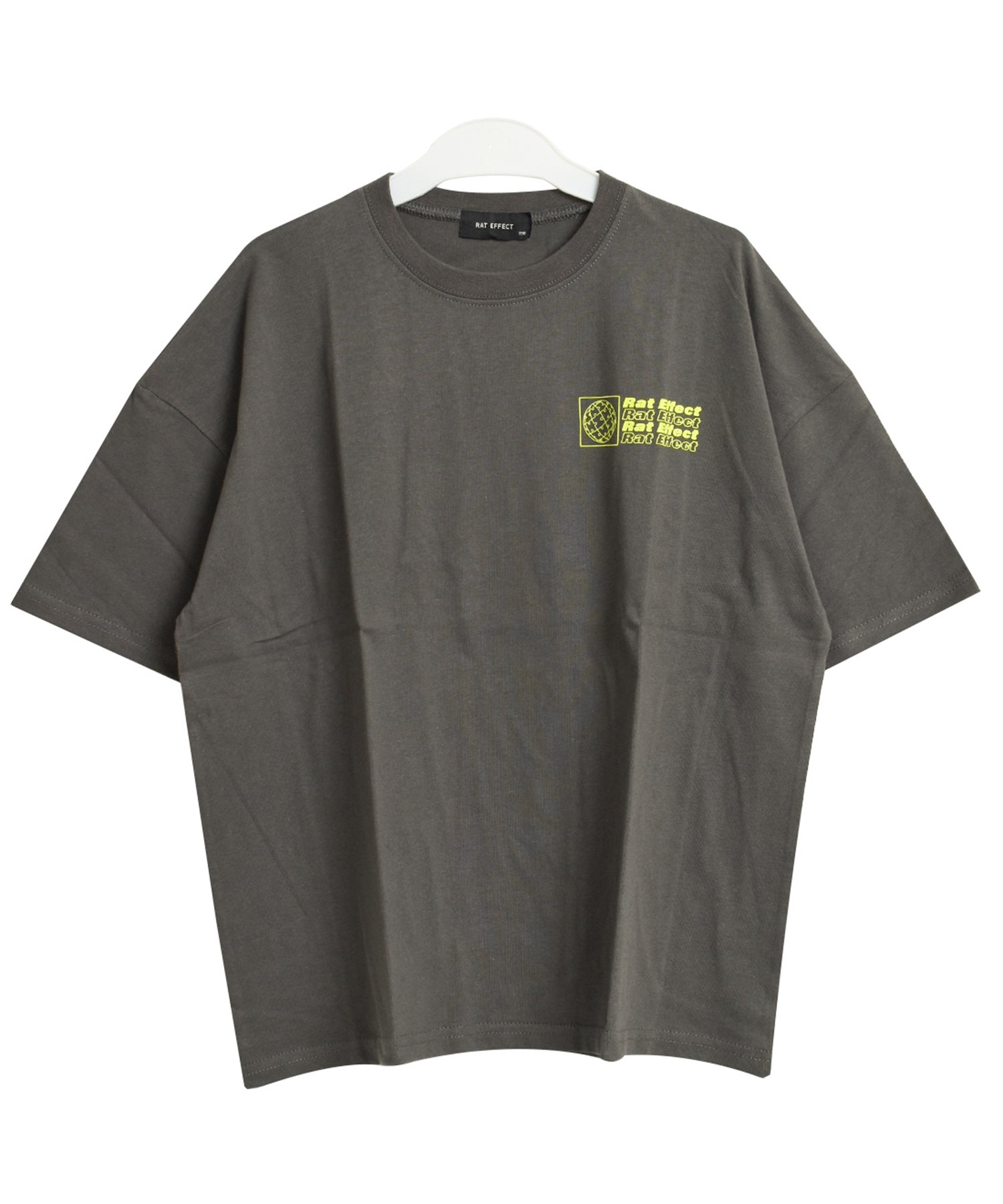 ラット エフェクト RAT EFFECT バックネオンロゴプリントビッグTシャツ （ライトグレー） ライトグレー