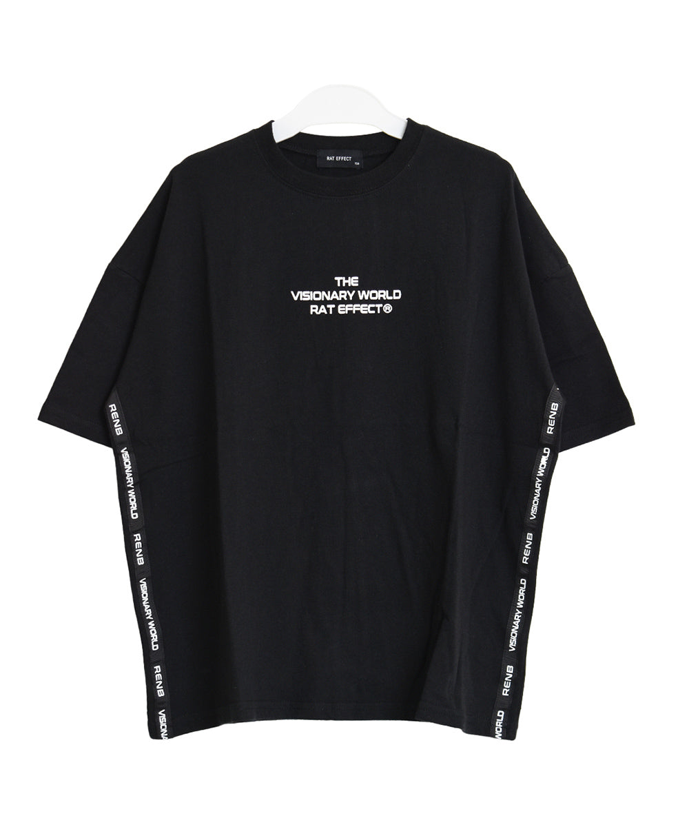 ラット エフェクト RAT EFFECT サイドテープ付きバックプリントビックTシャツ （ライトグレー） ライトグレー